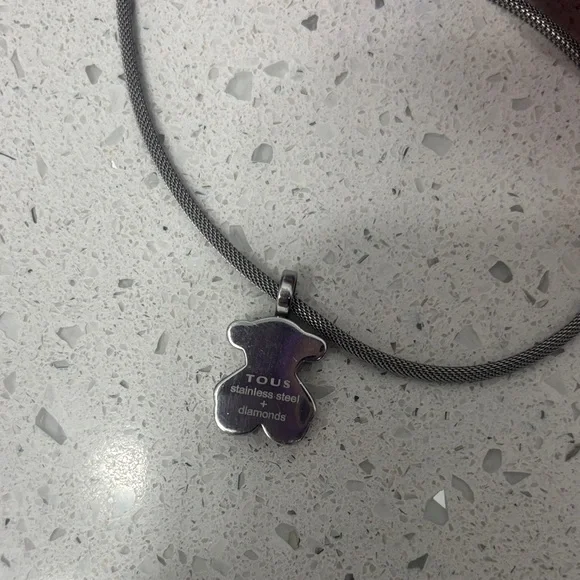 Tous Silver Necklace with Gold Accents